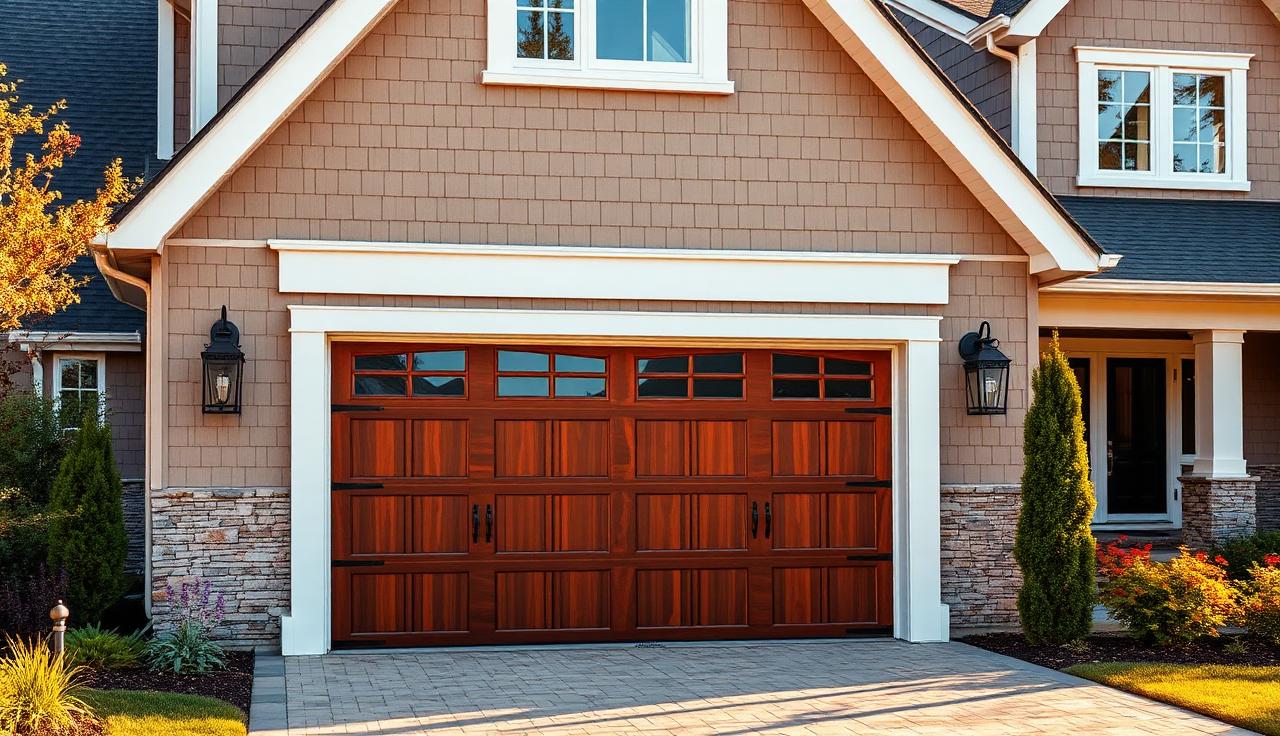 Carriage style garage door